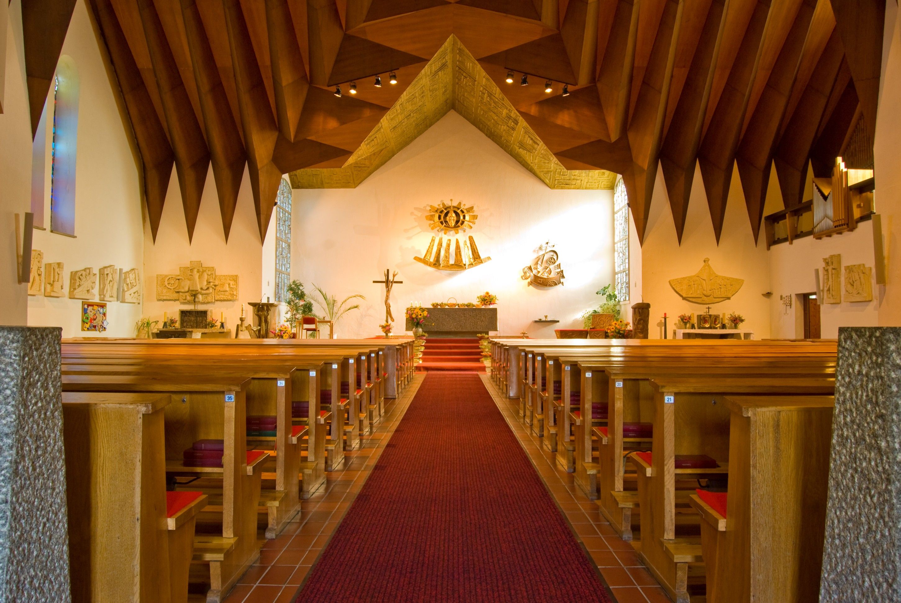 Interior of the parish church