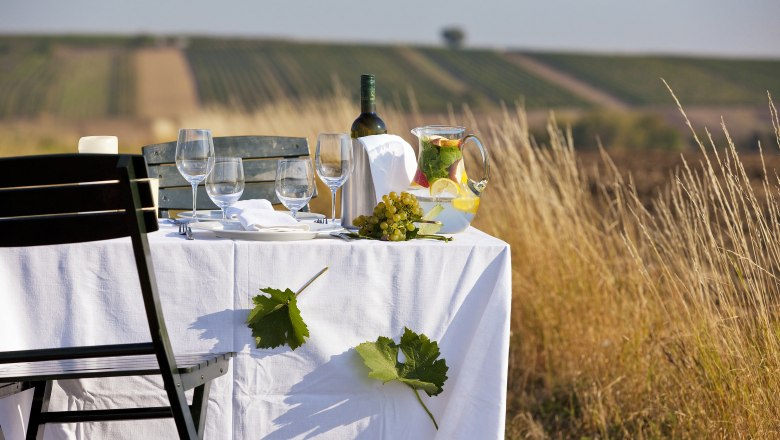 Wine and cuisine in Weinviertel, © Weinviertel Tourismus/ Lammerhuber