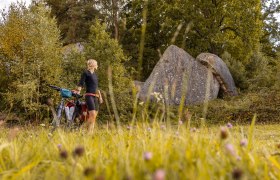 Short breather in the Blockheide Nature Park, © Franziska Consolati