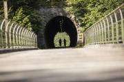 Cycling through the tunnel in Opponitz, © Mostviertel Tourismus, Velontour.info