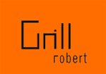 Logo with the text 'Grill robert' on an orange background.