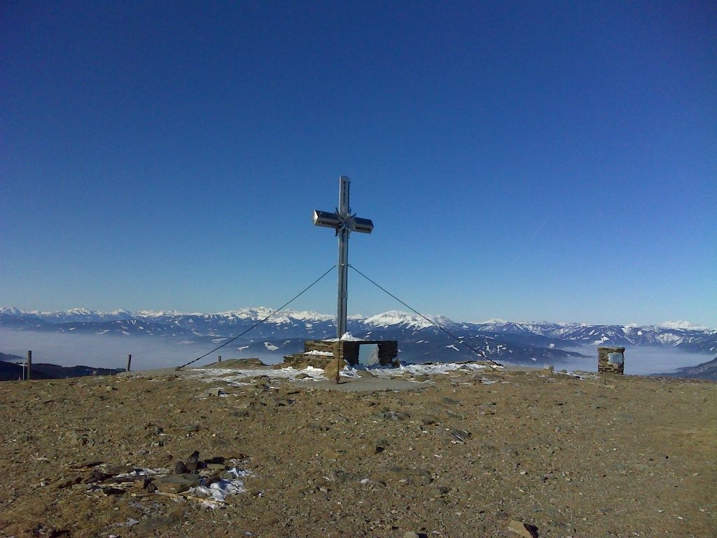 Summit cross on the Stuhleck near the Alois Günther Haus