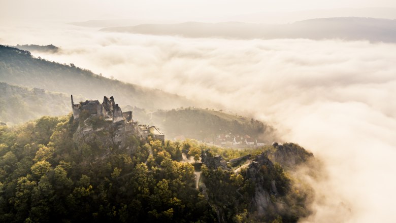 Dürnstein in the fall with fog, © Robert Herbst