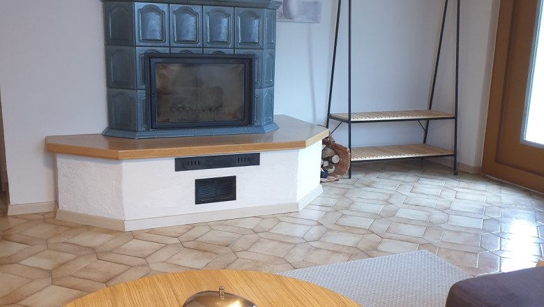 Fireplace in the living room, &copy; Fam. Schmid