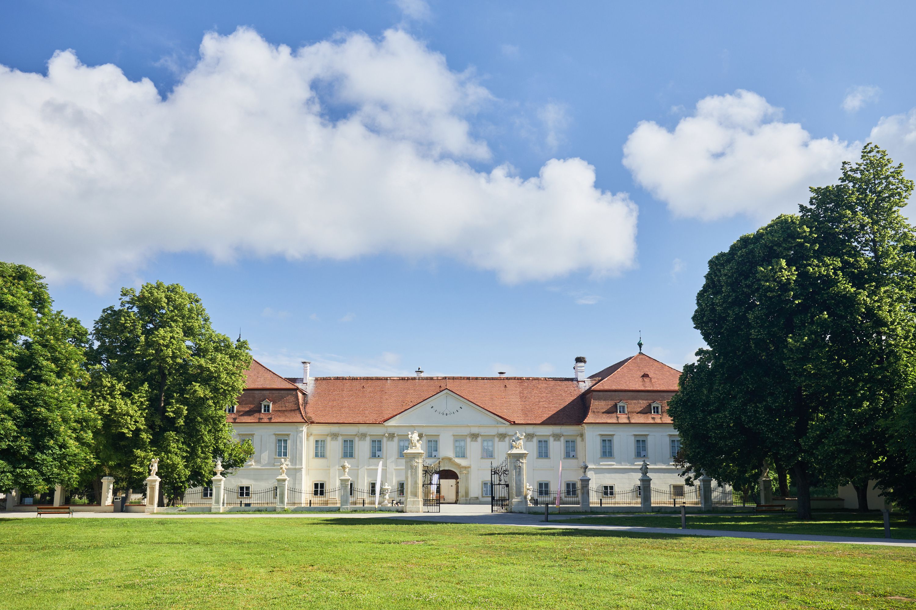 Marchegg Castle in summer